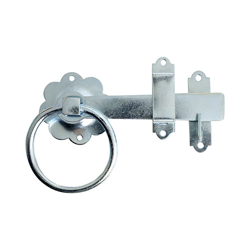 Ring Gate Latch - Plain Zinc - 6" | TIMbag