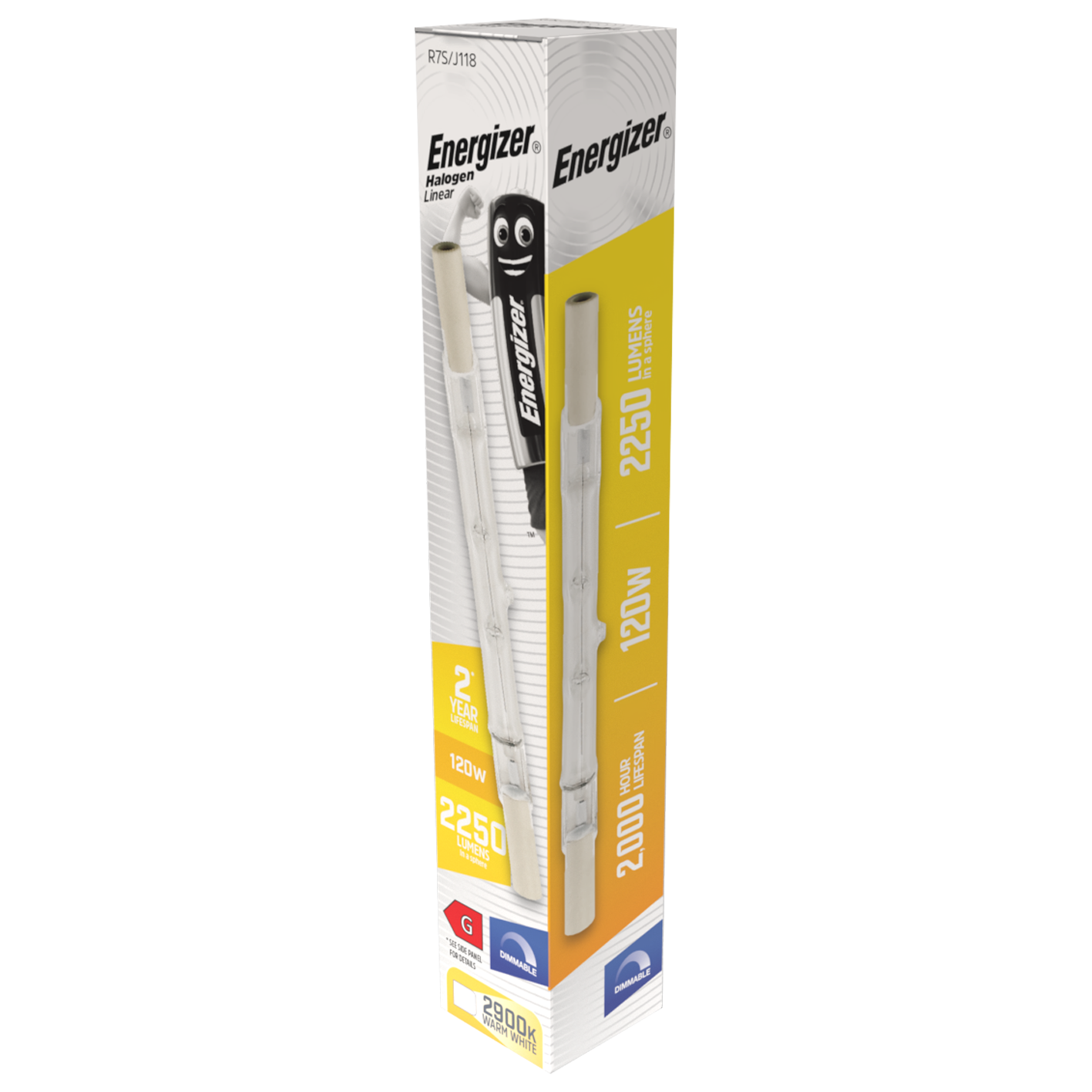 Energizer R7S 120W 118mm 2250 Lumens - 2900K Warm White Energizer