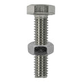 Set Screw & Hex Nut - A2 SS - M8 x 50 | TIMpac of 2