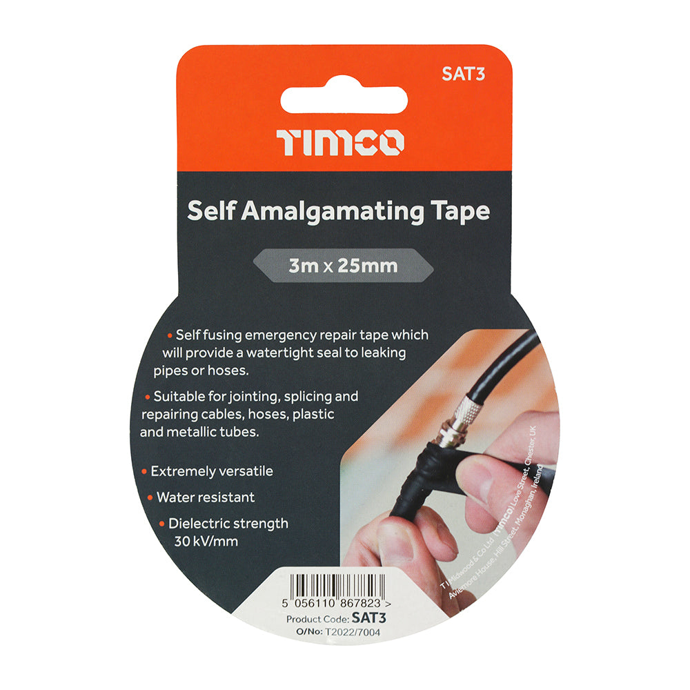 Self Amalgamating Tape - 3m x 25mm | Blister Pack