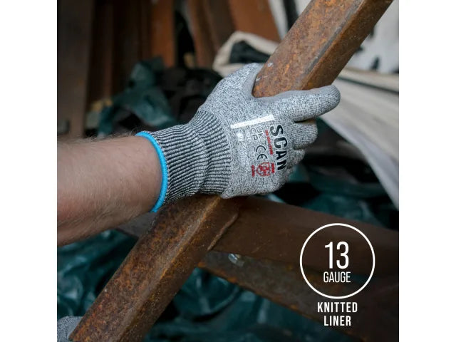 Scan PU Palm Cut D Gloves - XXL Scan