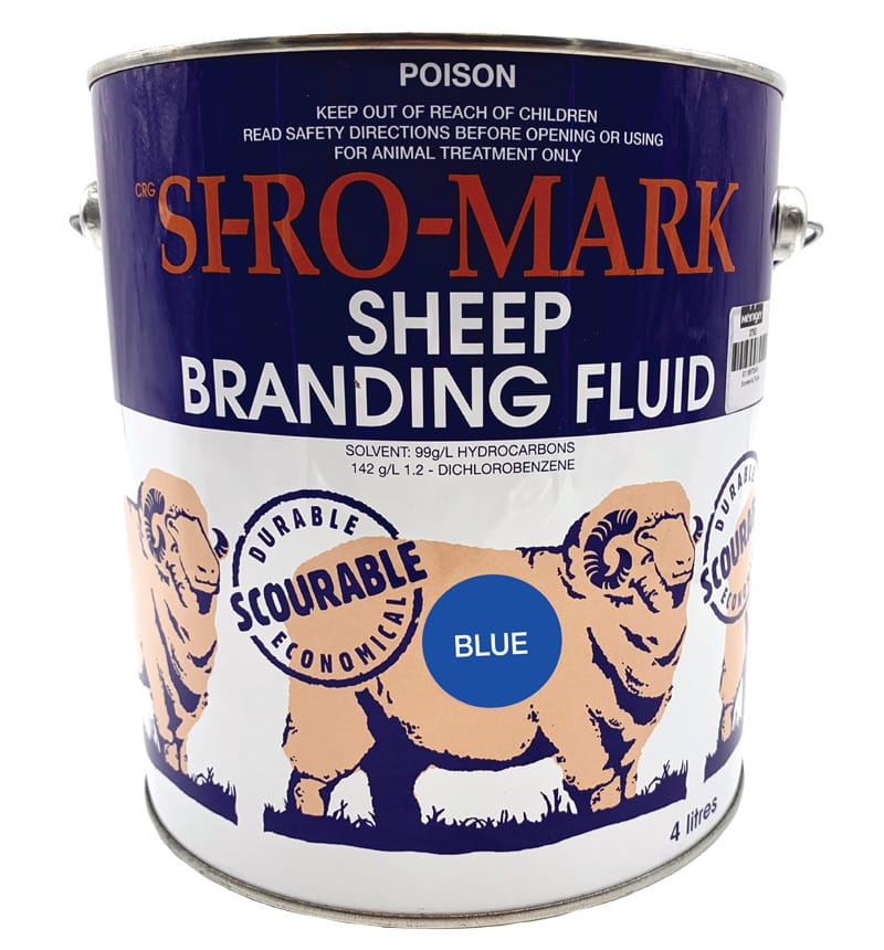 SI-RO Mark Sheep Branding Fluid - Blue - 5 Litres