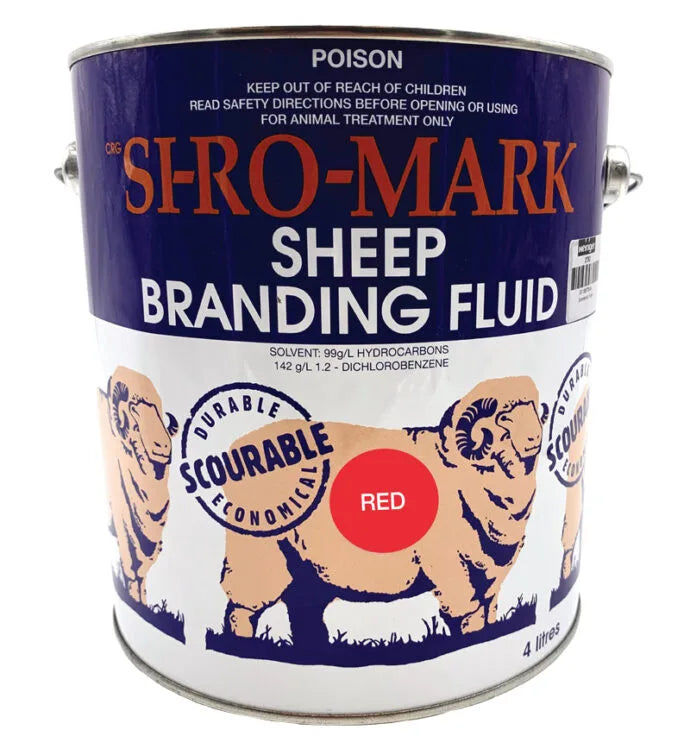 SI-RO Mark Sheep Branding Fluid - Red - 5 Litres Heiniger