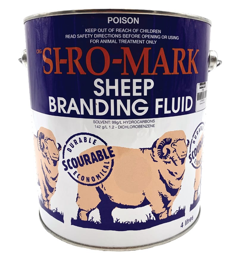 SI-RO Mark Sheep Branding Fluid - Black - 5 Litres