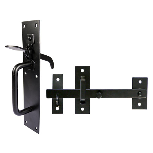 Medium Suffolk Latch Black - 205 x 45mm | TIMbag
