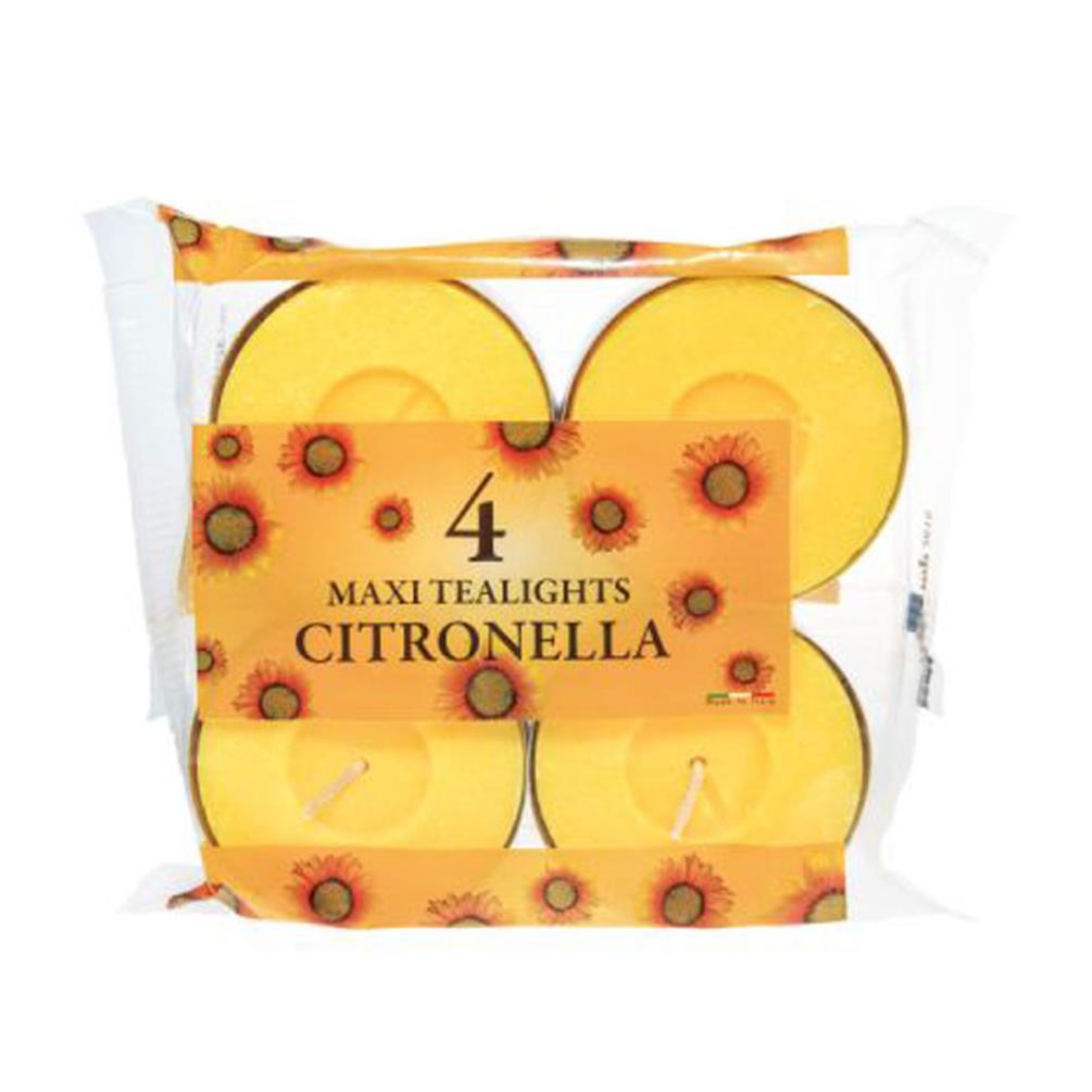 Maxi Tea Light Candles Pack - Citronella