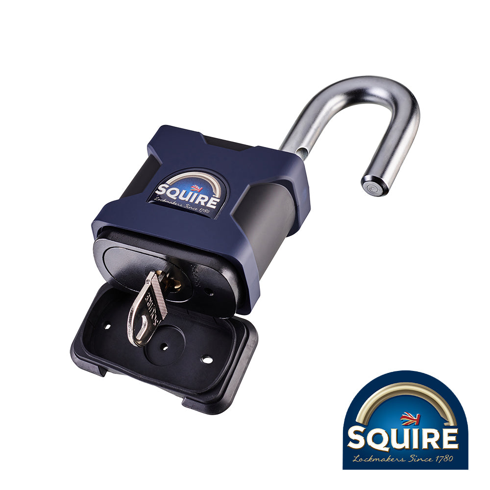 Stronghold Padlock - Open Shackle - SS65S - Size W x D mm 65 x 31.8 - Shackle Dia. mm 12.7 - Shackle Clearance Size W x H mm 29.5 x 29