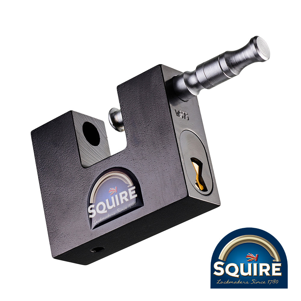 Stronghold Container Lock - WS75S - Size W x D mm 80 x 26 - Shackle Dia. mm 12 - Shackle Clearance Size W x H mm 27 x 14