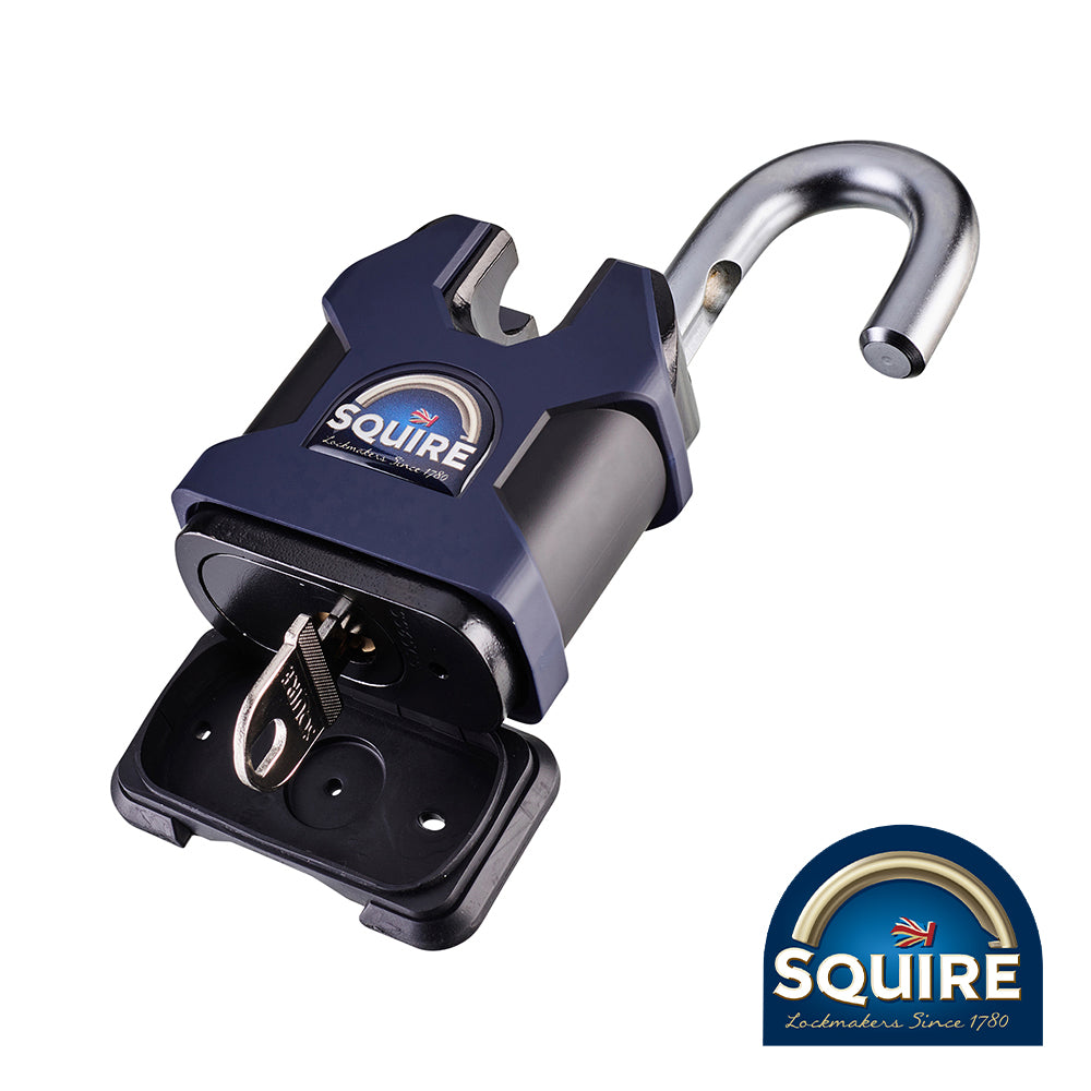 Stronghold Padlock - Closed Shackle - SS65CS - Size W x D mm 65 x 31.8 - Shackle Dia. mm 12.7 - Shackle Clearance Size W x H mm 19 x 19