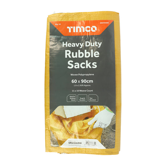 Rubble Sacks - Heavy Duty - 60 x 90cm - Pack of 10