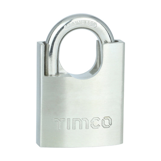 Stainless Steel Padlock - Size H x W x D mm 89 x 50 x 17 - Shackle Dia. mm 8 - Shackle Clearance Size W x H mm 24 x 29