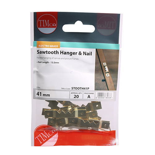 Sawtooth & Nails - E/Brass - 41mm | TIMpac of 20