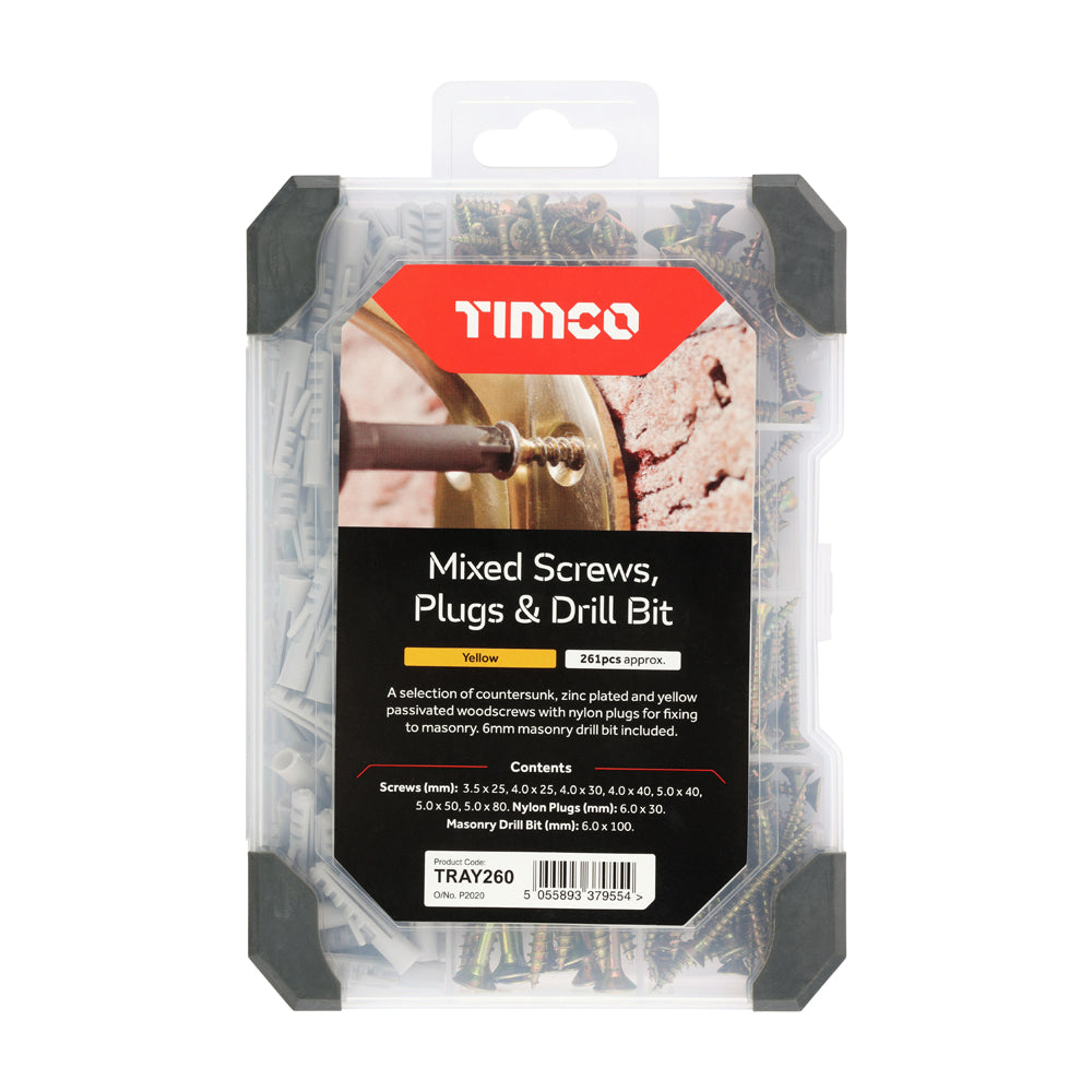 Mix Screws Plug Drill Bit ZYP - 251pcs | Tray of 251