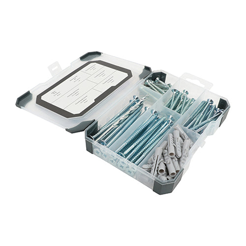 Mix Screws Plug Drill Bit Zinc - 91pcs | Tray of 91