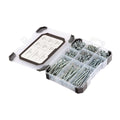 Mix Woodscrews Zinc - 340pcs | Tray of 340