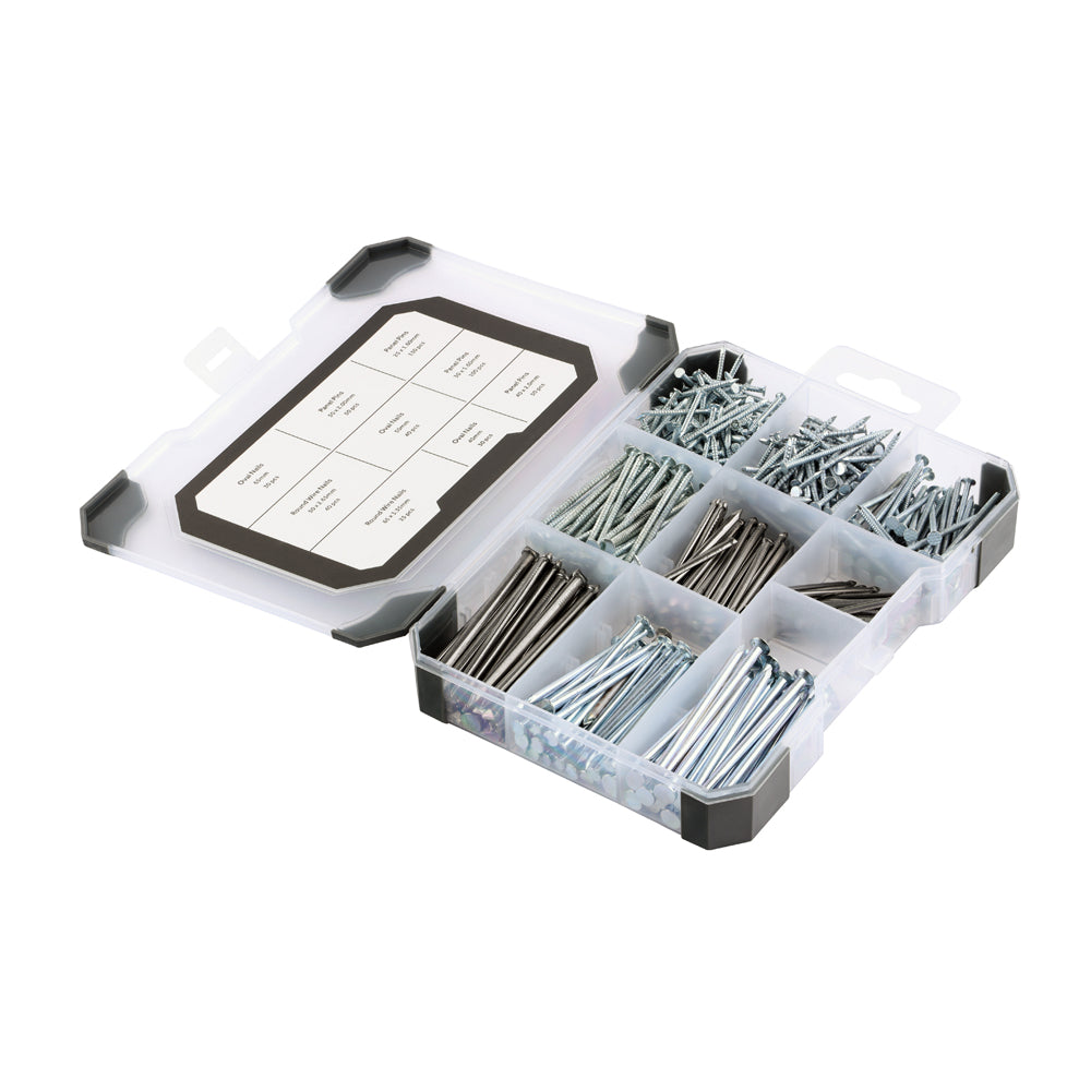 Mix Pins & Nails Bright - 495pcs | Tray of 495
