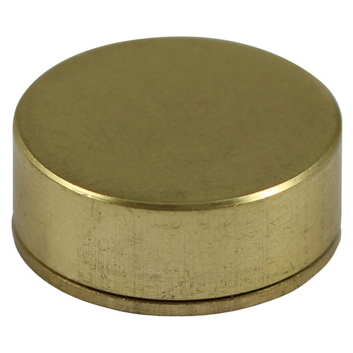 Threaded Screw Cap SAT Brass - 12mm | TIMpac of 4