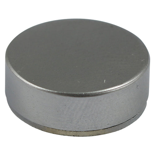 Threaded Screw Cap SAT Chrome - 18mm | TIMpac of 4