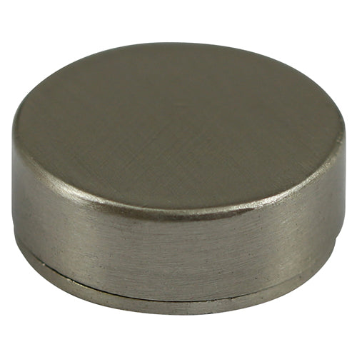 Threaded Screw Cap SAT Nickel - 18mm | TIMpac of 4