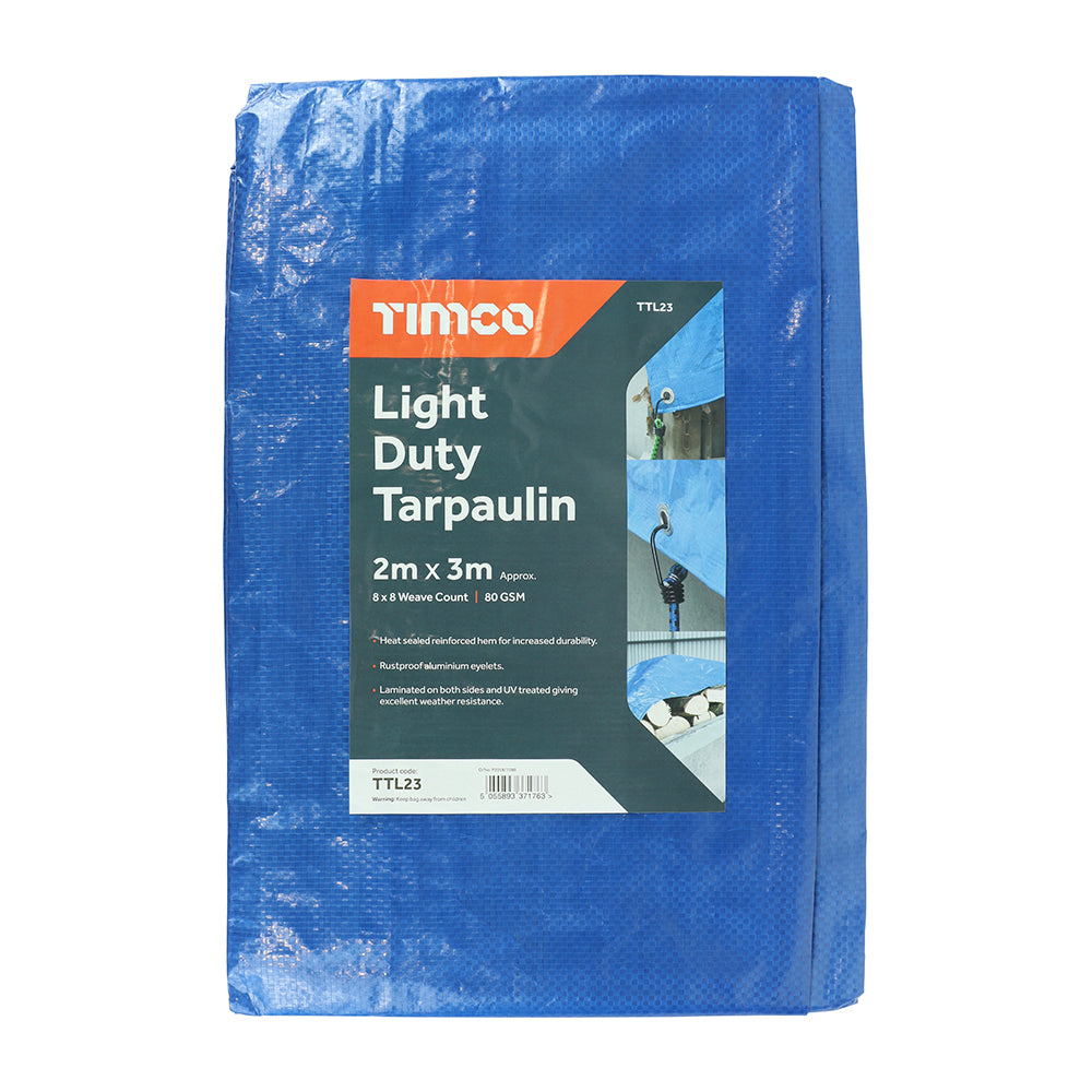 Light Duty Tarpaulin Blue - 2 x 3m | Bag
