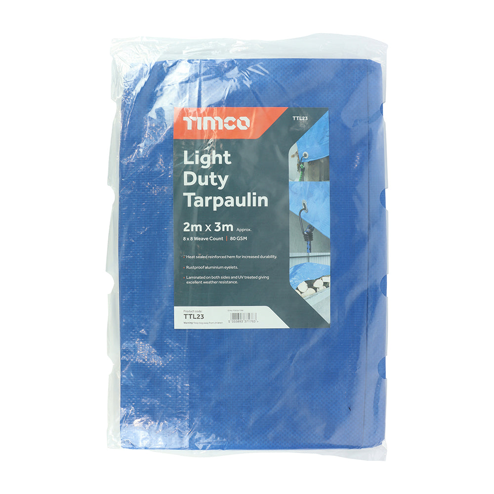 Light Duty Tarpaulin Blue - 2 x 3m | Bag