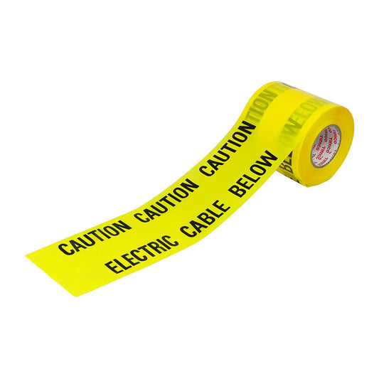 Underground tape - Electric Cable - Length metre 365 - Width mm 150 - Colour Yellow