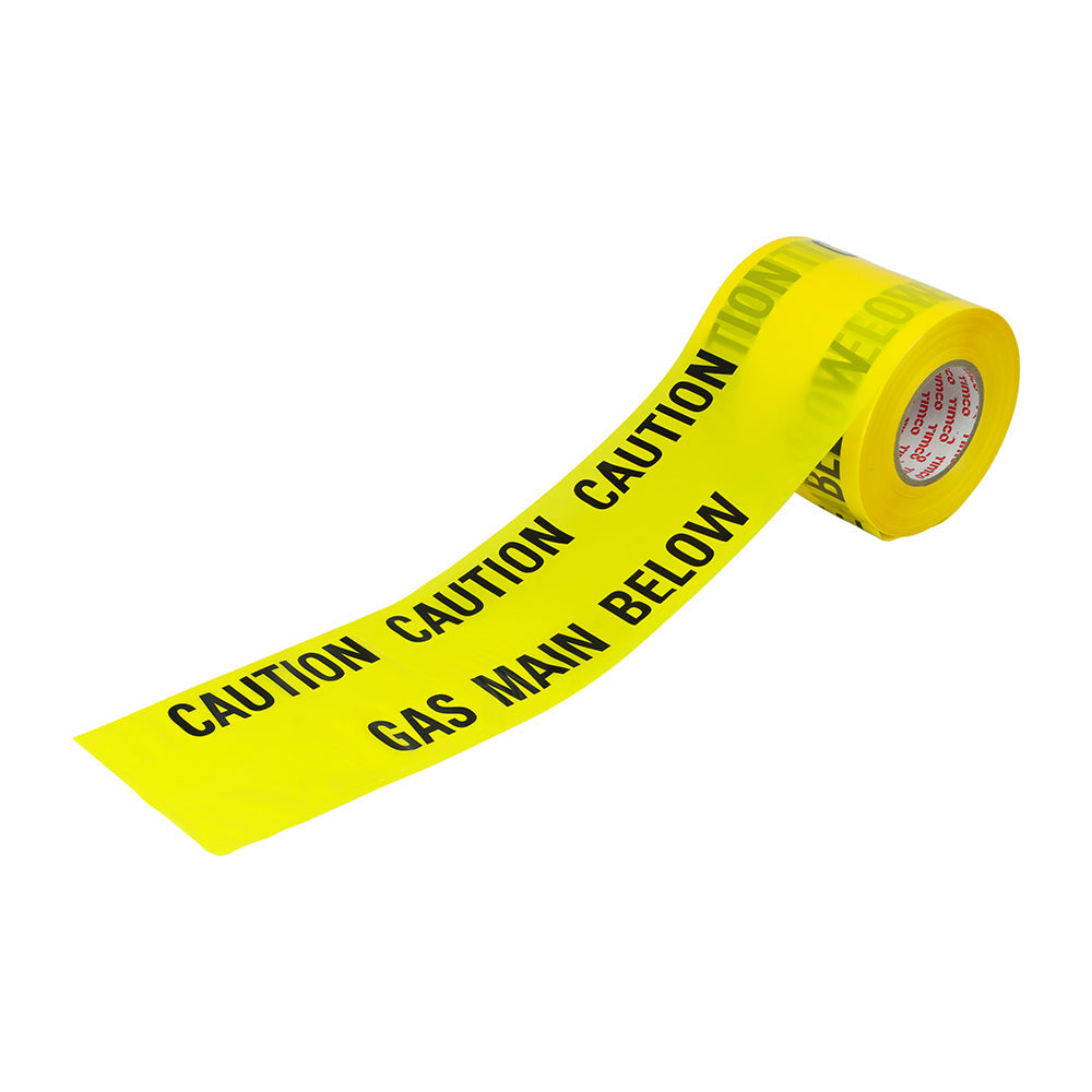 Underground Tape - Gas Pipe - Length metre 365 - Width mm 150 - Colour Yellow