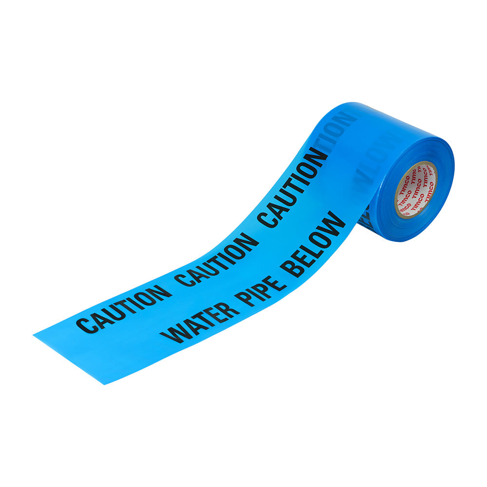 Underground Tape - Water Pipe - Length metre 365 - Width mm 150 - Colour Blue