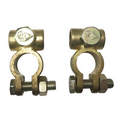 Heavy Duty Battery Terminals - Negative & Positive Pair - Copper