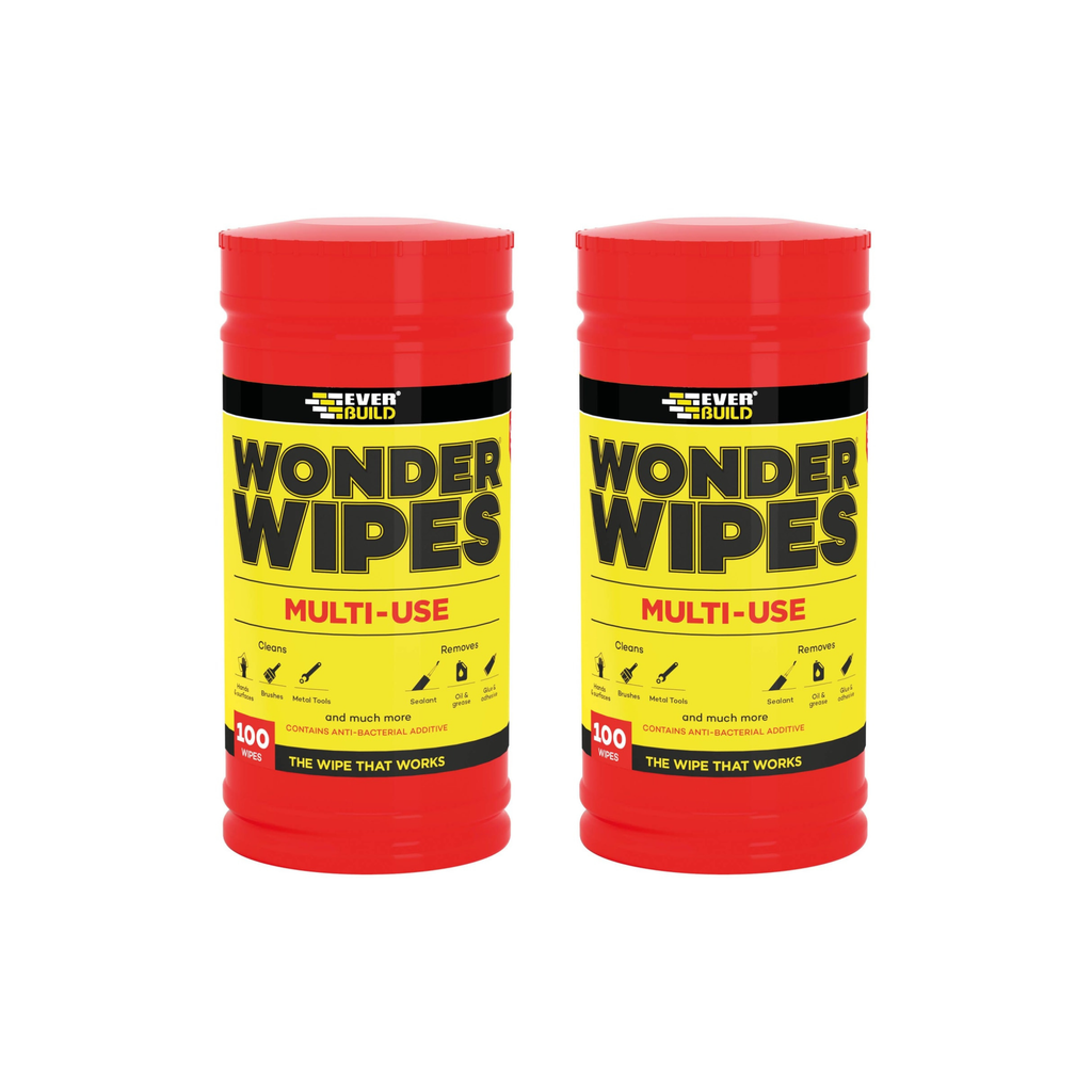 2x Everbuild Multi-Use Wonder Wipes - Pack of 100