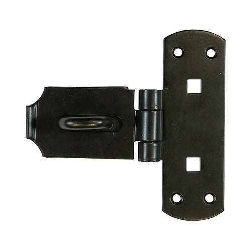 Heavy Vertical Hasp-Staple BLK - 6" | TIMbag