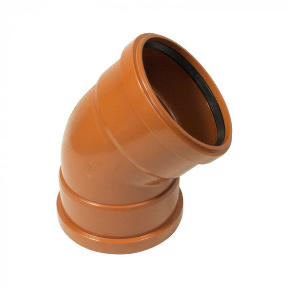 FloPlast 110mm Double Socket Bend 45*