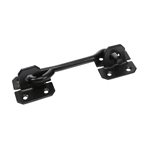 Cabin Hooks - Wire Pattern - Black 6"