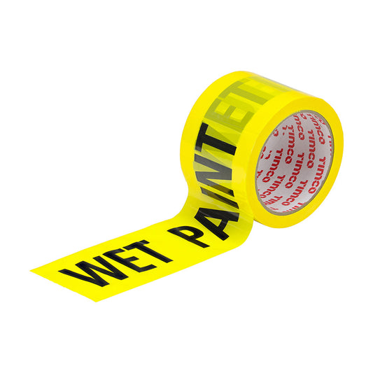 Wet Paint Tape - Length metre 100 - Width mm 70 - Colour Yellow & Black