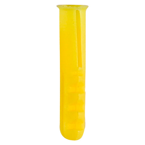 Plastic Plugs - Yellow - 25mm | Box of 100