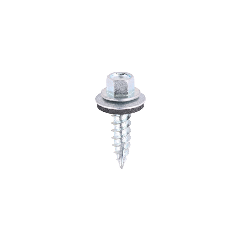 Hex Sl Timber Screw W16 - BZP - 6.3 x 25 | Bag of 100