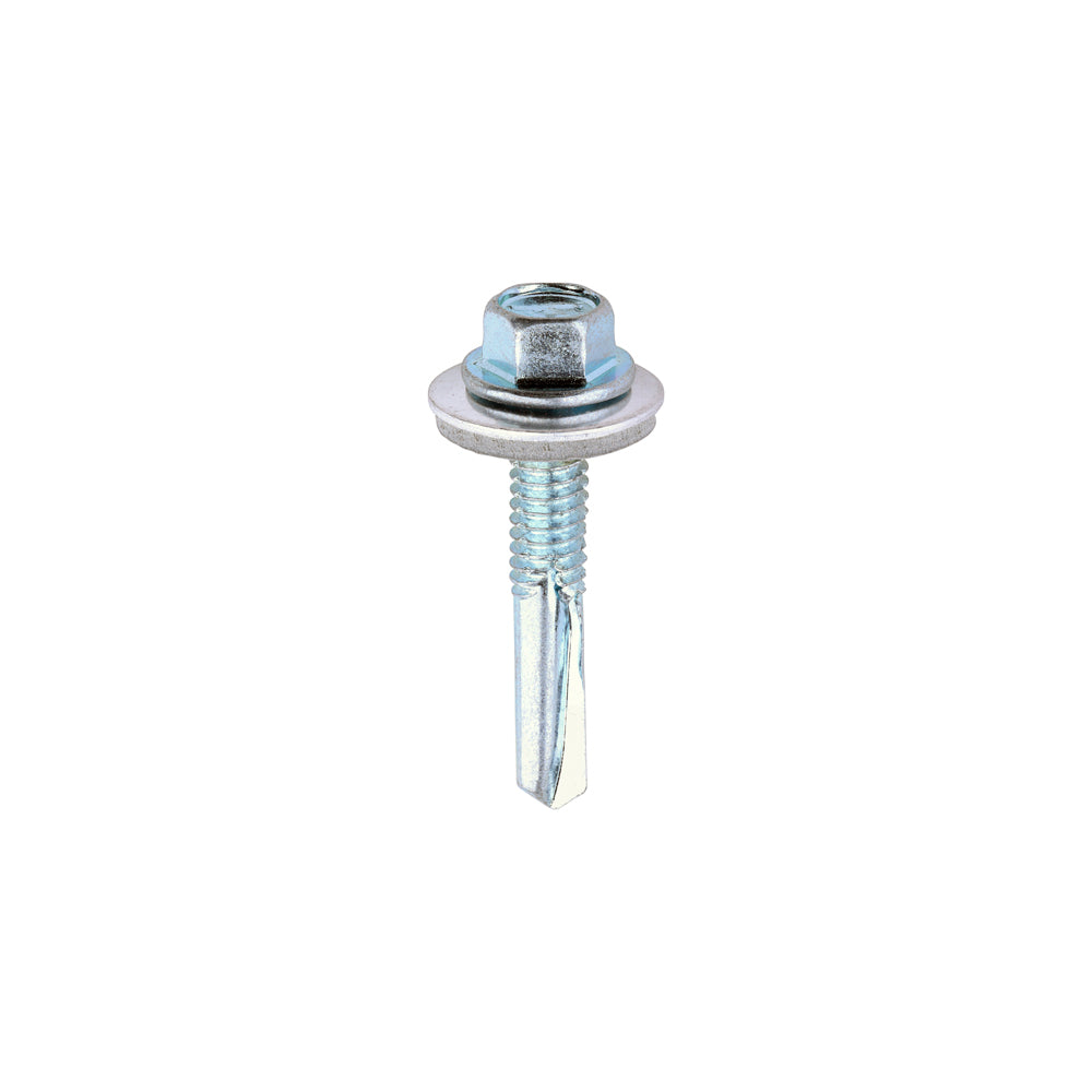 Hex Screw W16 S/DRILL No5 Zinc - 5.5 x 32 | Box of 100