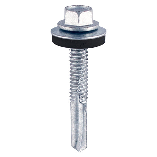 Hex No.5 S/Dr Screw W16 - BZP - 5.5 x 32 | Bag of 100