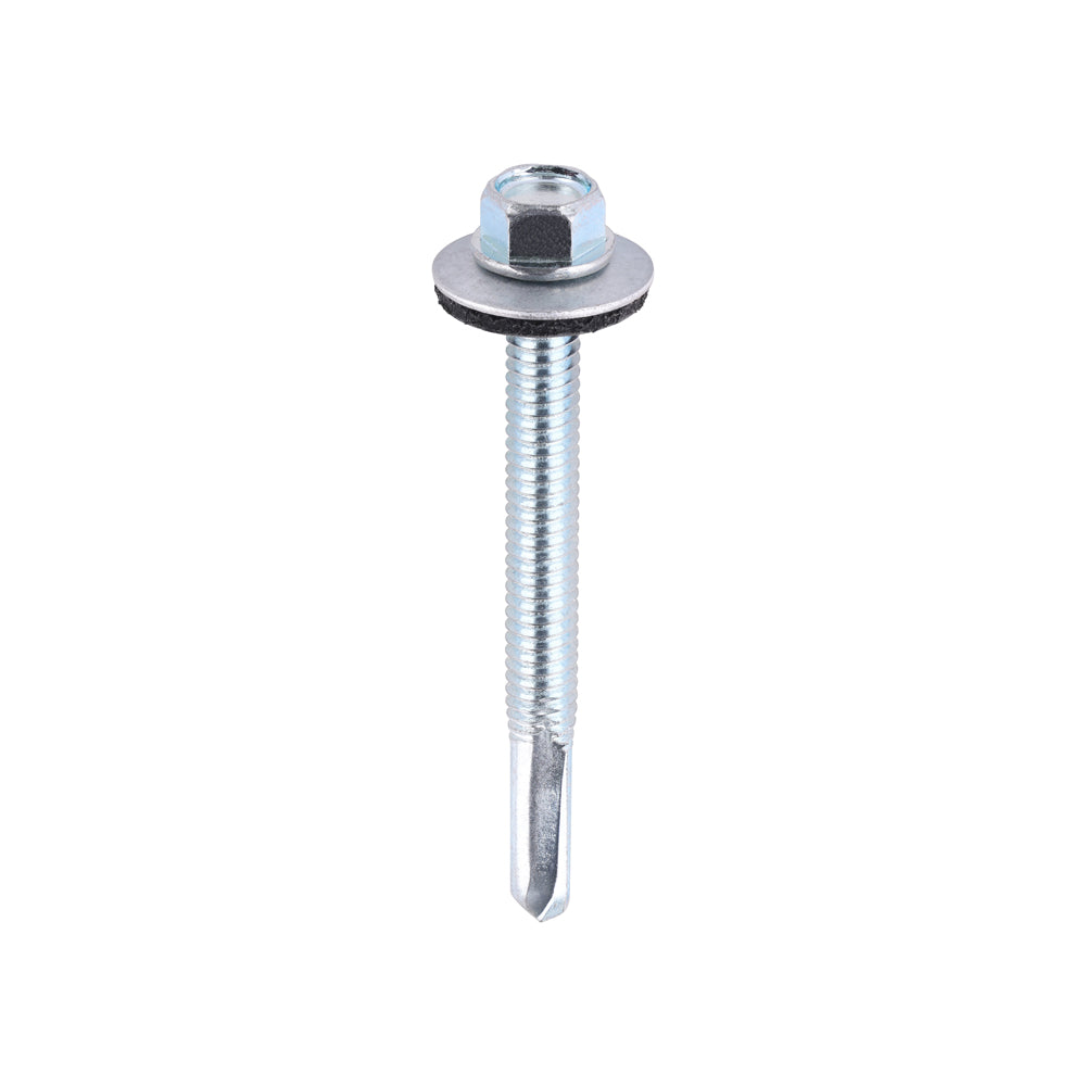 Hex No.5 S/Dr Screw W16 - BZP - 5.5 x 55 | Bag of 100
