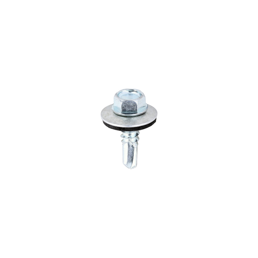 Hex No.3 S/Dr Screw W16 - BZP - 5.5 x 19 | Bag of 100