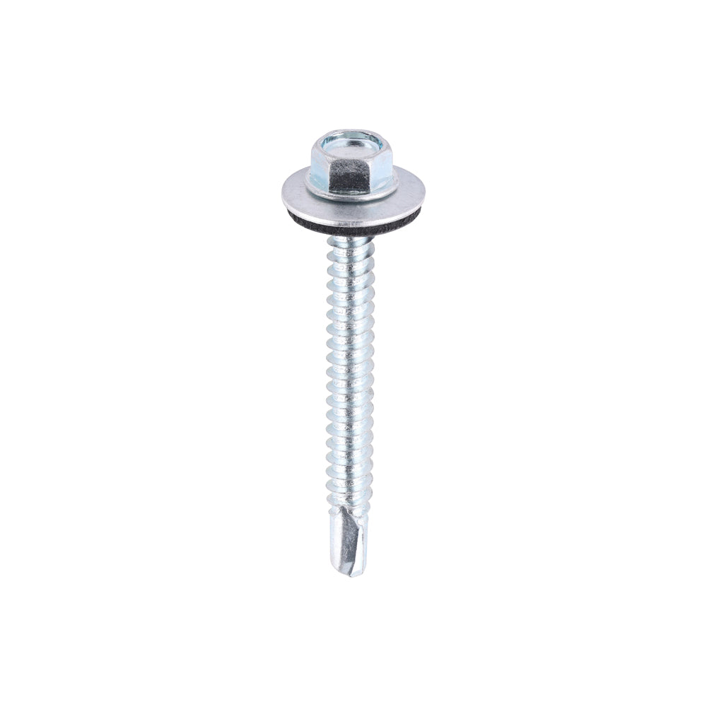 Hex No.3 S/Dr Screw W16 - BZP - 5.5 x 50 | Bag of 100