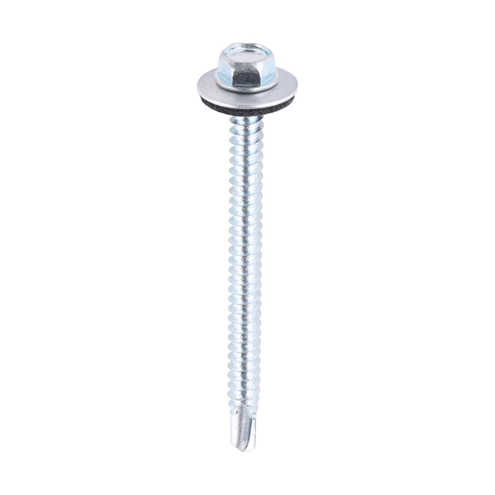 Hex No.3 S/Dr Screw W16 - BZP - 5.5 x 70 | Bag of 100