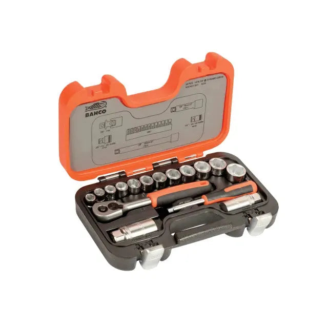 Bahco 3/8in Drive Socket Set, 34 Piece Bahco