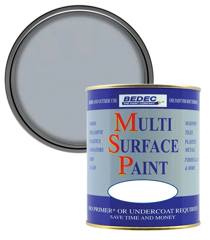 Bedec Multi Surface Paint (MSP) - Light Grey - Satin - 2.5L