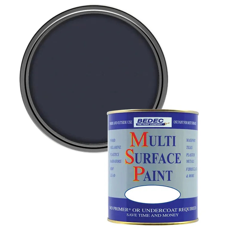 Bedec Multi Surface Paint (MSP) - Anthracite - Satin - 750ml Bedec