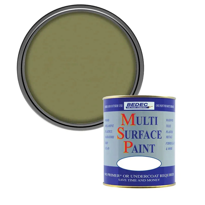 Bedec Multi Surface Paint (MSP) - Ivy Green - Satin - 750ml Bedec