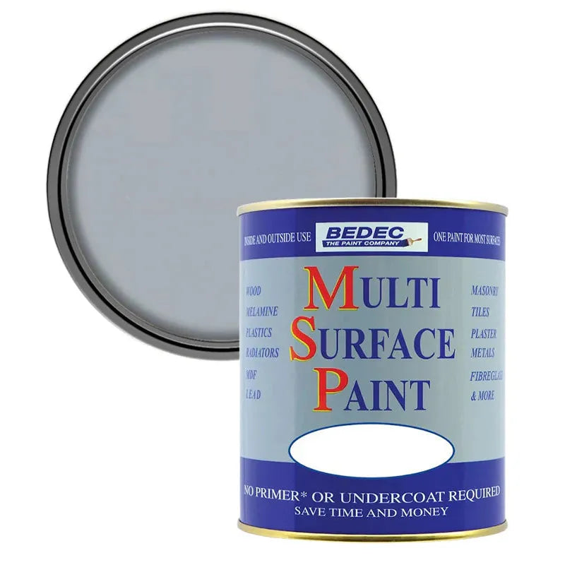 Bedec Multi Surface Paint (MSP) - Light Grey - Satin - 2.5L Bedec