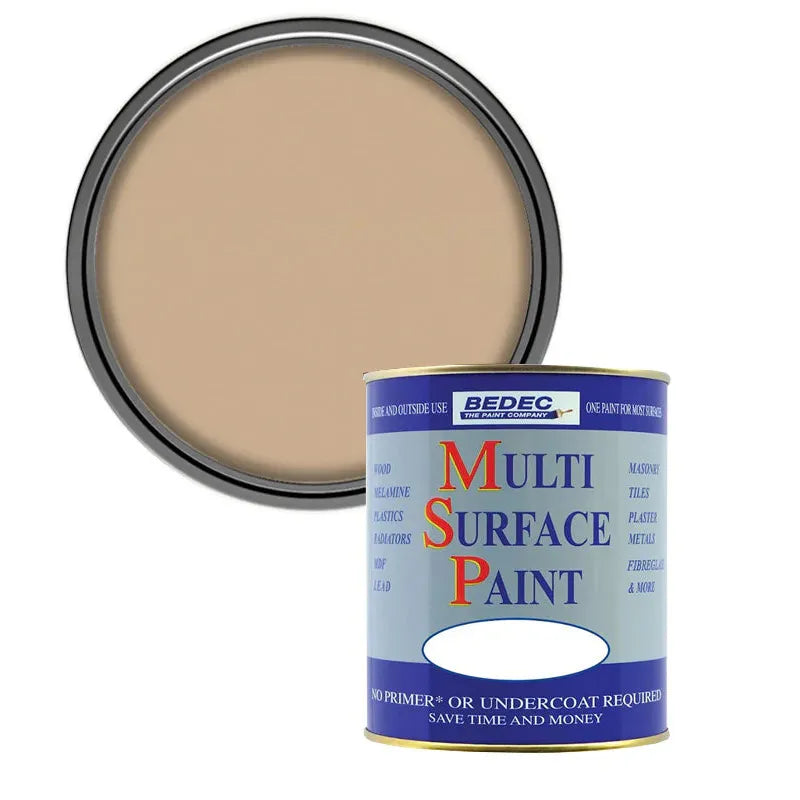 Bedec Multi Surface Paint (MSP) - Mushroom - Satin - 750ml Bedec