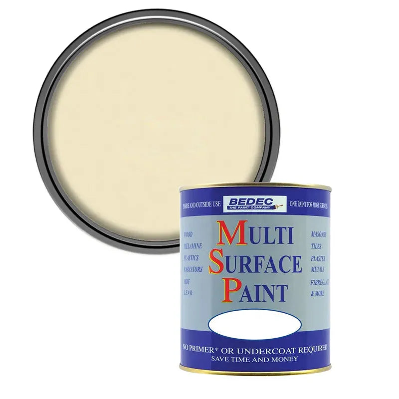 Bedec Multi Surface Paint (MSP) - Stone - Satin - 750ml Bedec