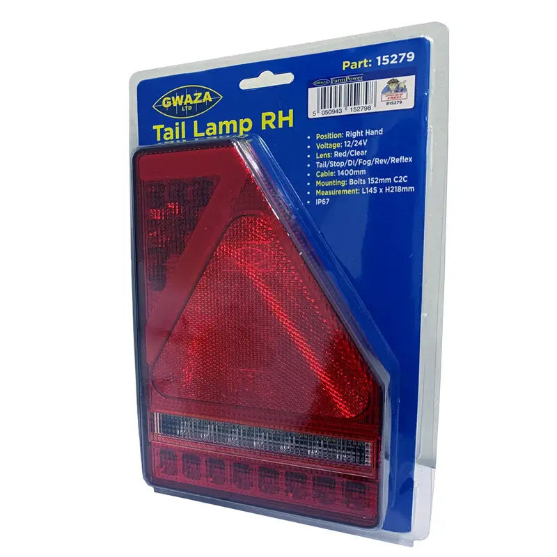 Lamp Tail RH 12/24V L146 x H218mm